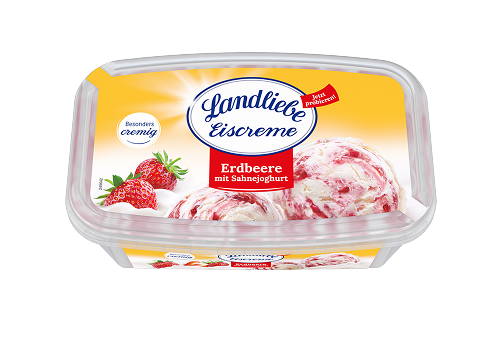 Landliebe Erdbeere mit Sahnejoghurt